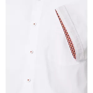 Chemise casual blanche Comfort Fit col Kent-5XL