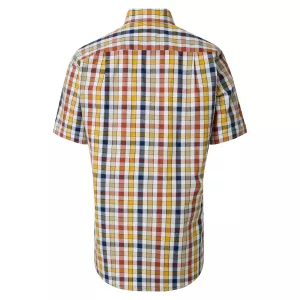 Chemise casual à carreaux jaune bleu et rouge Comfort Fit-6XL