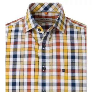 Chemise casual à carreaux jaune bleu et rouge Comfort Fit-4XL