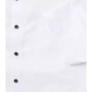 Chemise casual Oxford blanche col boutonné-2XL