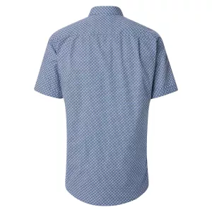 Chemise casual imprimée Motif Marine et bleu Comfort Fit -5XL