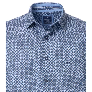 Chemise casual imprimée Motif Marine et bleu Comfort Fit -3XL
