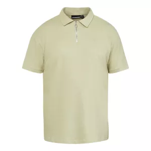 Polo zippé Vert clair style épuré moderne