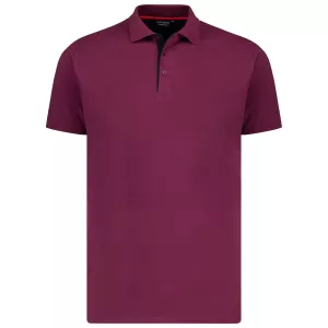 Polo framboise Comfort Fit single piqué