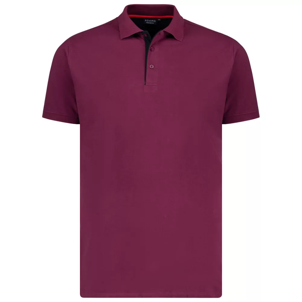Polo framboise Comfort Fit single piqué-9XL