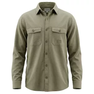 Surchemise Marseille vert olive ripstop stretch 