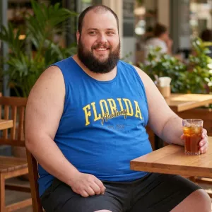 Débardeur bleu royal imprimé Florida Academy-3XL