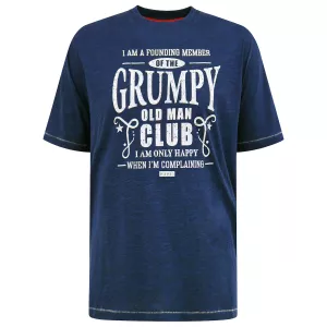 T-shirt D555 Grumpy Old Man bleu Reno-3XL