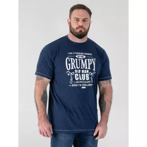 T-shirt D555 Grumpy Old Man bleu Reno-4XL