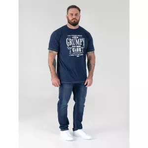T-shirt D555 Grumpy Old Man bleu Reno-5XL