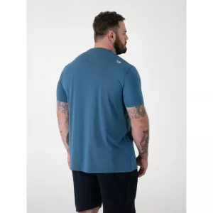 T-shirt D555 HOVELL imprimé été turquoise foncé-4XL