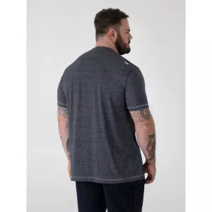 T-shirt D555 Newport Beach Mélange de bleu marine-5XL