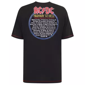 T-shirt AC/DC Highway To Hell noir délavé-5XL