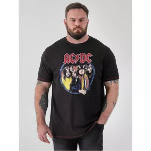 T-shirt AC/DC Highway To Hell noir délavé-9XL