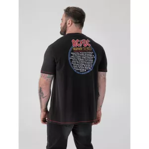T-shirt AC/DC Highway To Hell noir délavé-9XL