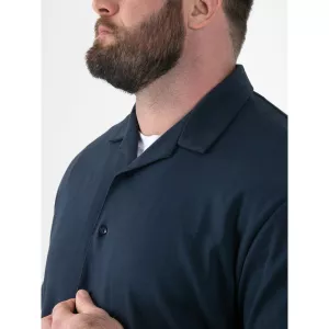 Chemise D555 col cubain bleu marine-6XL