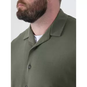 Chemise D555 col cubain kaki-4XL