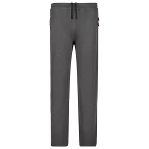 Pantalon jogging ADAMO Mélange de gris foncé zippé confort-7XL