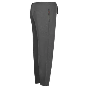 Pantalon jogging ADAMO Mélange de gris foncé zippé confort-7XL