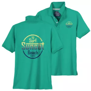 Polo Redfield imprimé Surf Sunset vert piscine