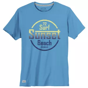 T-shirt Redfield Sunset Beach bleu gitane