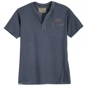 T-shirt serafino Redfield garage denim foncé