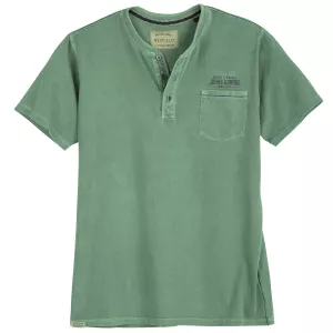 T-shirt serafino Redfield garage vert sauge