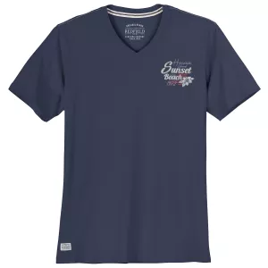 T-shirt Redfield imprimé poitrine Sunset denim foncé
