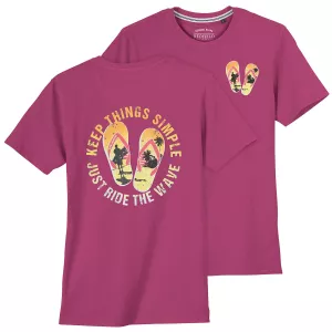 T-shirt Redfield Beach Vibes rose dahlia -2XL