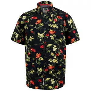 Chemise D555 hawaïenne noire