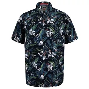 Chemise D555 Corden hawaïenne bleu Foncé-3XL