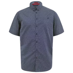 Chemise D555 Melrose imprimé iconique bleu marine