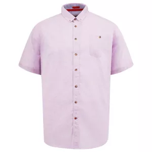Chemise D555 Clarke Rose en lin coton