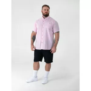 Chemise D555 Clarke Rose en lin coton-4XL