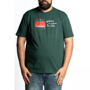 T-shirt voiture vintage vert cadmium