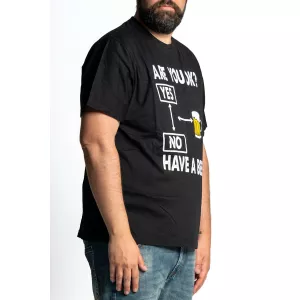 T-shirt humour bière noir-8XL