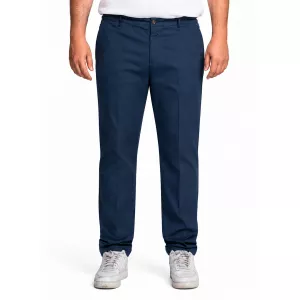 Pantalon chino stretch bleu marinet élégant-E64