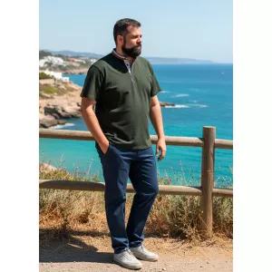 Pantalon chino stretch sable clairt élégant-E60