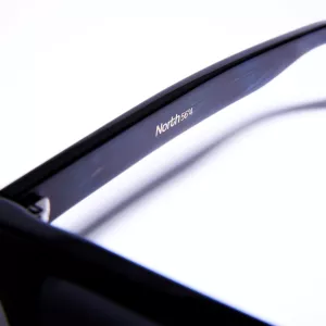 Lunettes de soleil carrées noire en bio-acétate-54-21-15