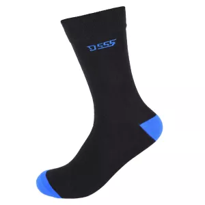 Chaussettes noire 3 paires contrastées-45-48