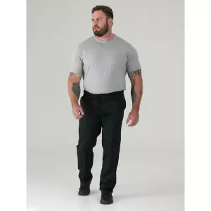 Pantalon taille élastiquée noir basilio-P42