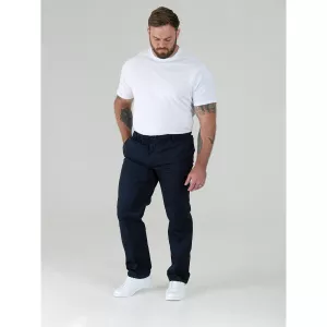 Pantalon taille élastiquée bleu marine basilio-P46