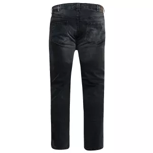 Jean grande taille noir délavé Benson - Entre jambe 34-P50