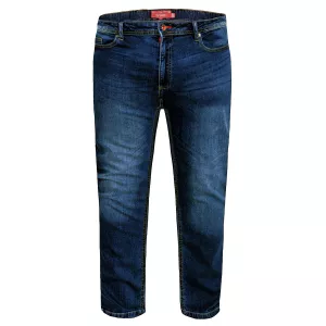 Jeans grande taille bleu délavé Ambrose - Entre jambe 32
