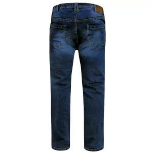 Jeans grande taille bleu délavé Ambrose - Entre jambe 32-P68