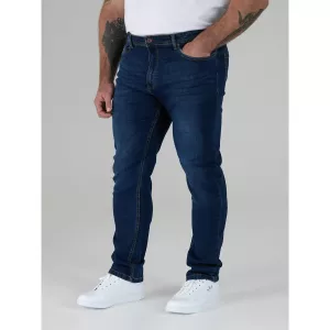 Jeans grande taille bleu délavé Ambrose - Entre jambe 32-P48