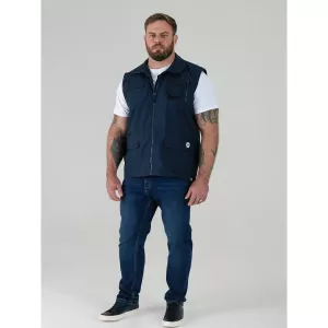 Gilet sans manche multi-poches bleu marine de 3XL à 8XL-7XL
