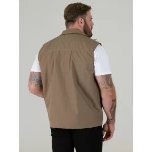 Gilet sans manche multi-poches kaki de 3XL à 8XL-4XL