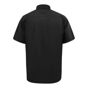 Chemise manches courtes élégante noire-2XL