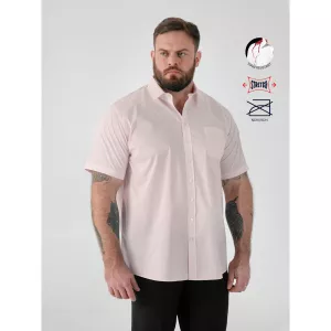 Chemise manches courtes élégante Rose-4XL